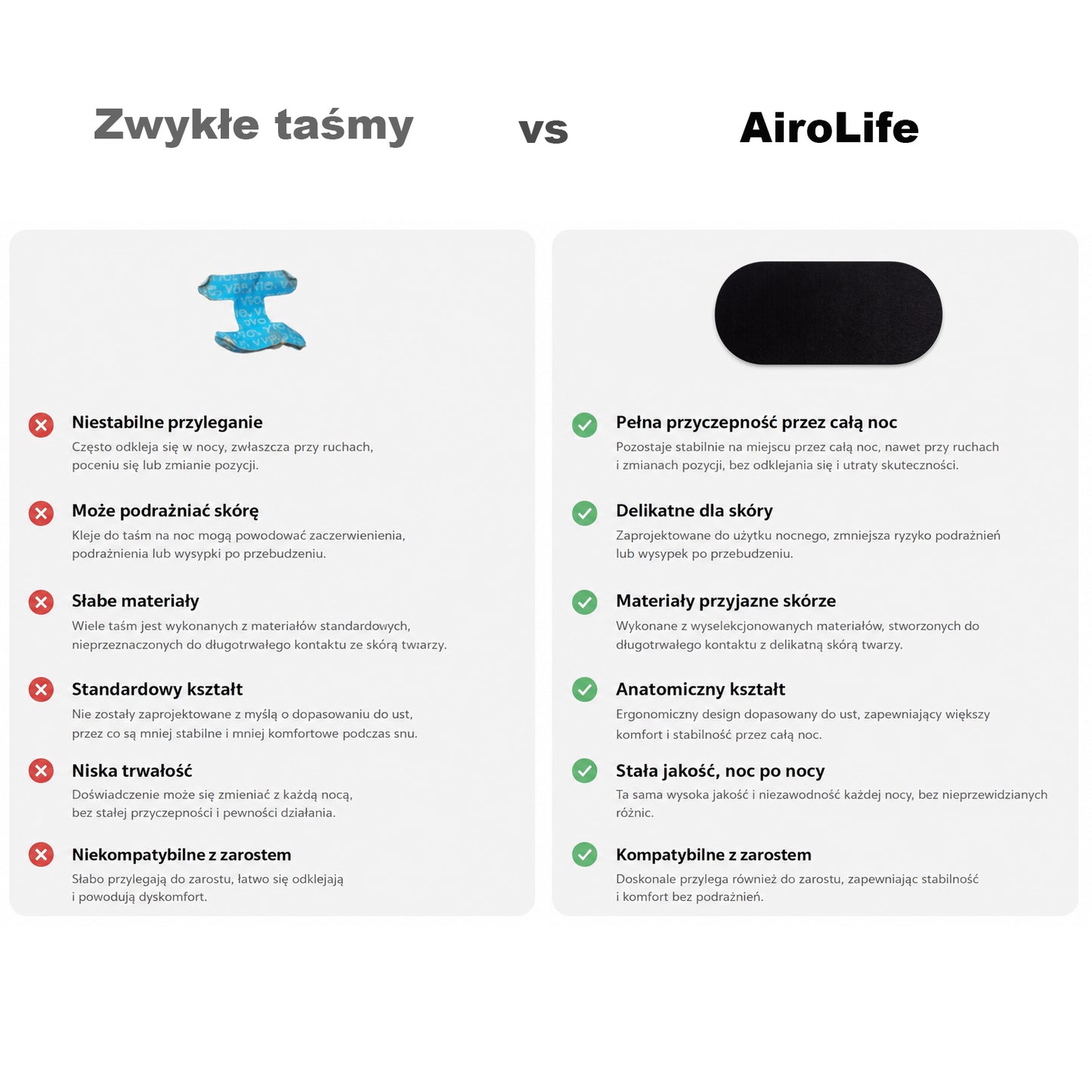 AiroLife Taśmy na usta